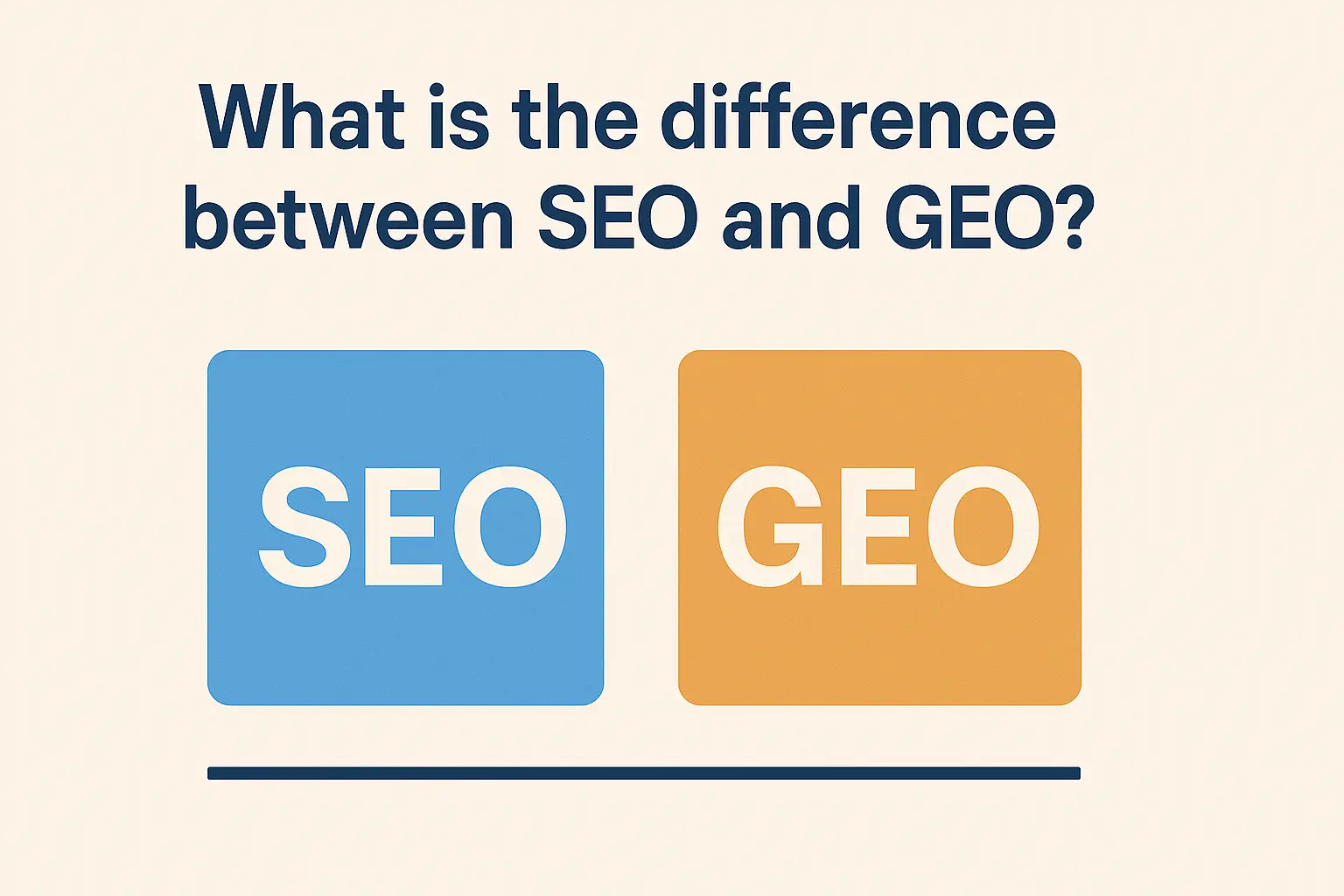 Difference Between SEO and GEO