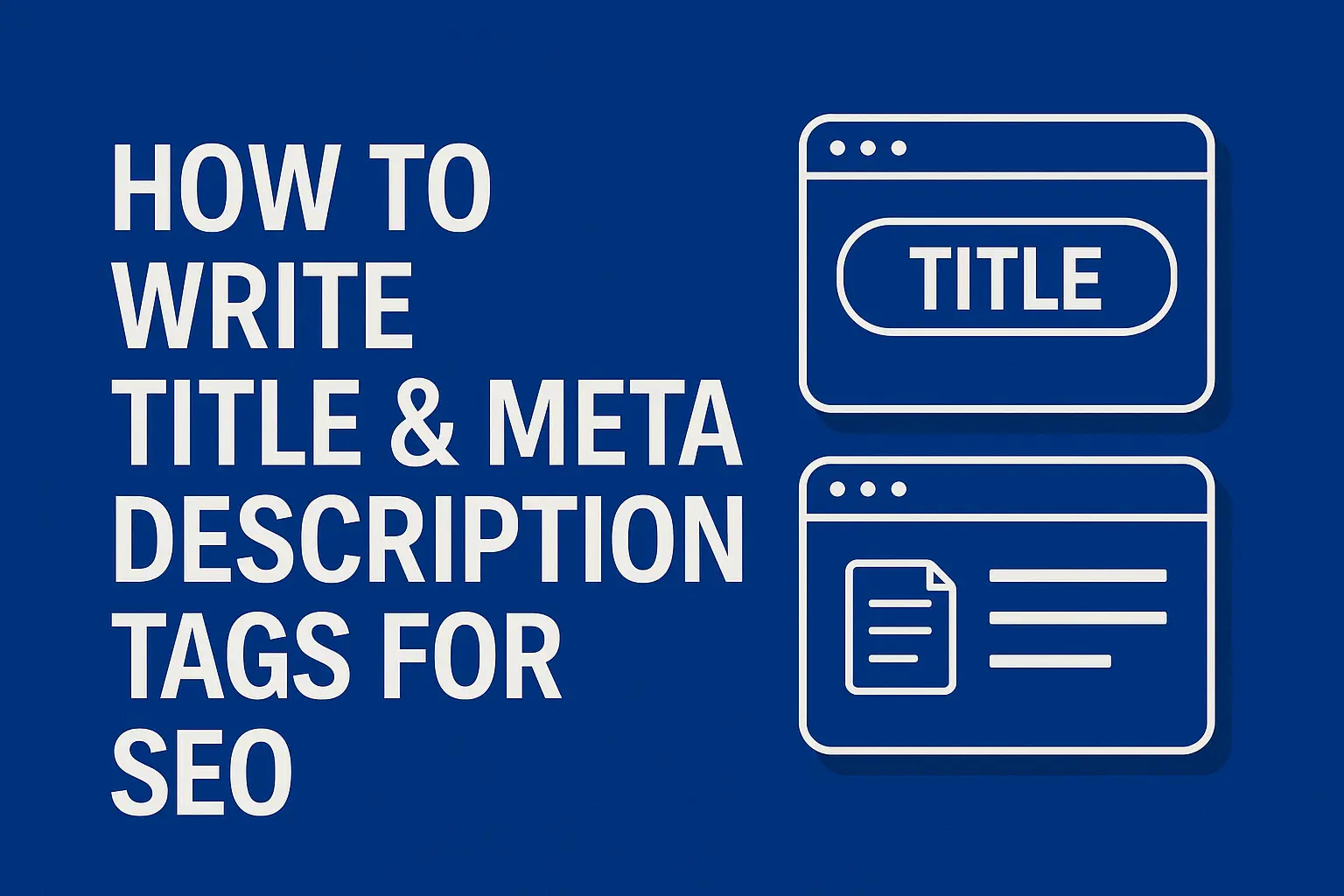 Best Practices to Write Title and Meta Description