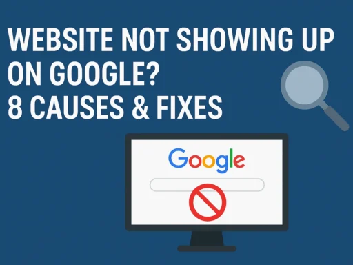 Website Not Showing Up on Google