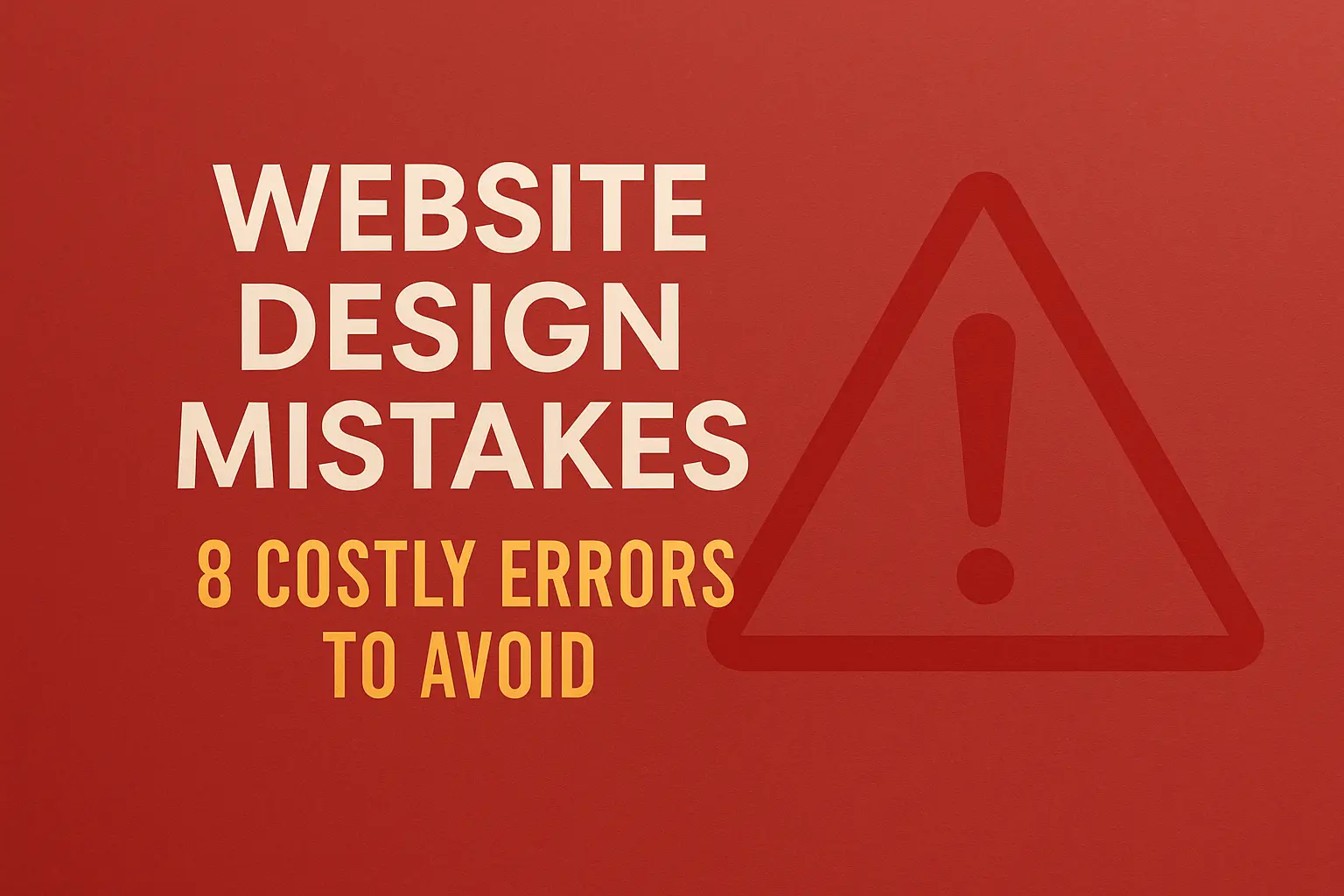 Website Design Mistakes
