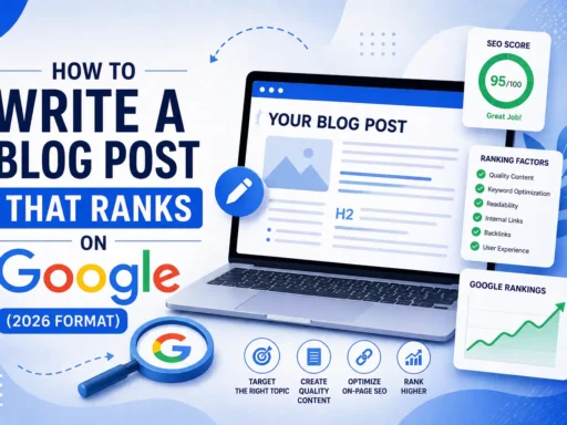 Write a Blog Post That Ranks