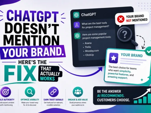 ChatGPT Doesn't Mention Your Brand. Here's the Fix That Actually Works