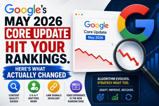 Google's May 2026 Core Update Hit Your Rankings. Here's What Actually Changed
