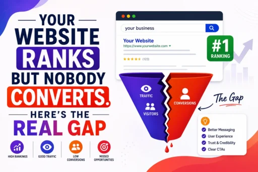Your Website Ranks But Nobody Converts. Here’s the Real Gap