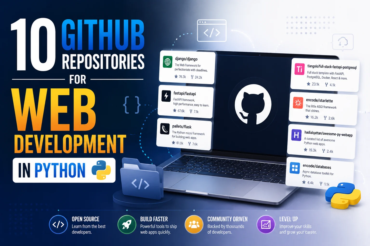 10 GitHub Repositories for Web Development in Python