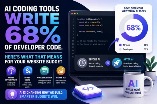 AI Coding Tools Write 68% of Developer Code. Here's What That Means for Your Website Budget