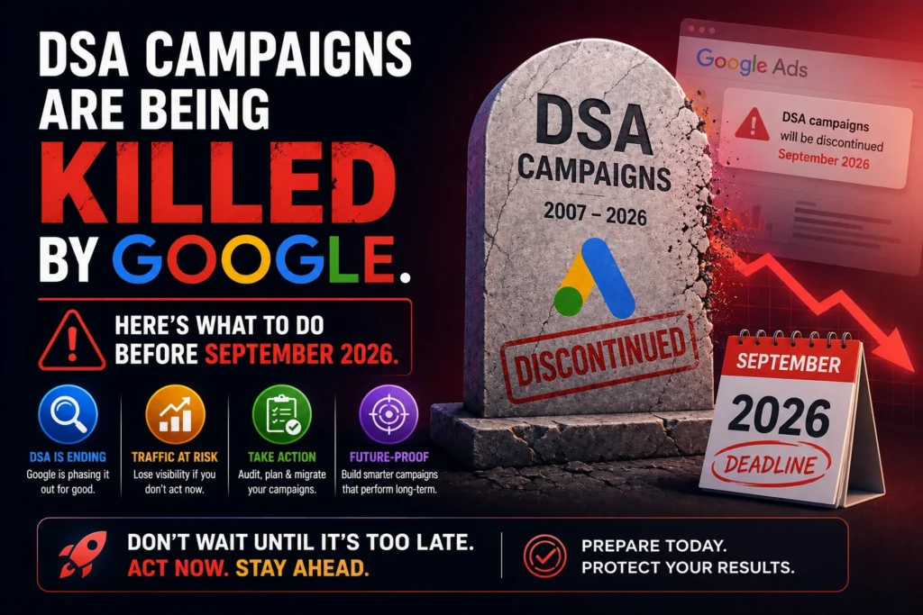 DSA Campaigns Are Being Killed by Google. Here's What to Do Before September 2026.