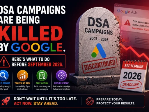 DSA Campaigns Are Being Killed by Google. Here's What to Do Before September 2026.