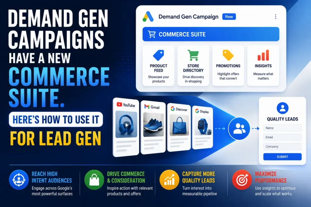 Demand Gen Campaigns Have a New Commerce Suite. Here's How to Use It for Lead Gen