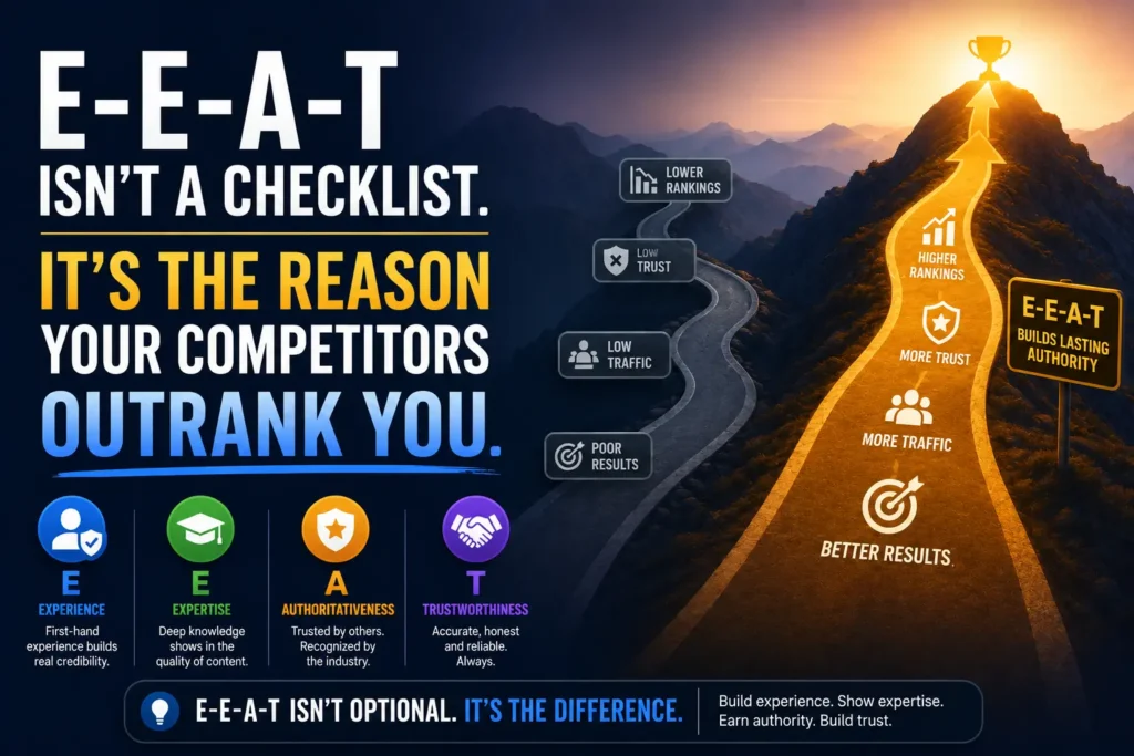 E-E-A-T Isn't a Checklist. It's the Reason Your Competitors Outrank You