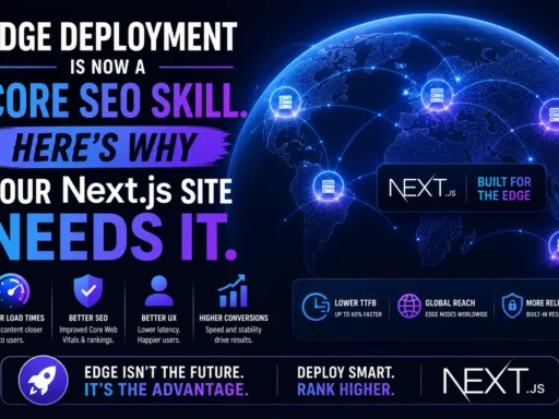 Edge Deployment Is Now a Core SEO Skill. Here's Why Your Next.js Site Needs It.