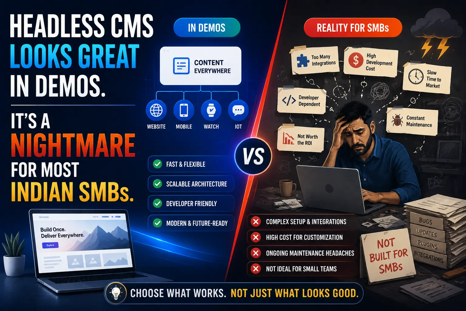 Headless CMS Looks Great in Demos. It's a Nightmare for Most Indian SMBs