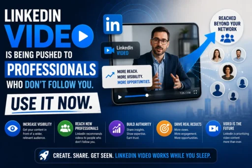 LinkedIn Video Is Being Pushed to Professionals Who Don't Follow You. Use It Now