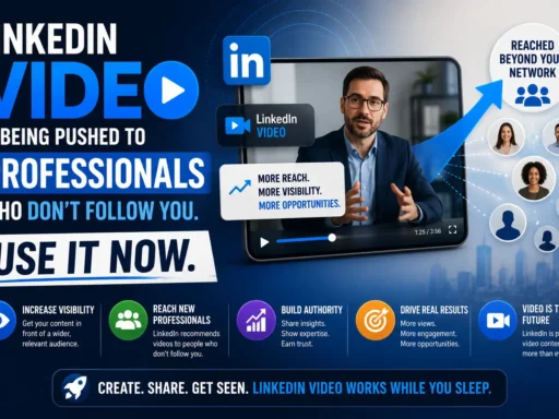 LinkedIn Video Is Being Pushed to Professionals Who Don't Follow You. Use It Now