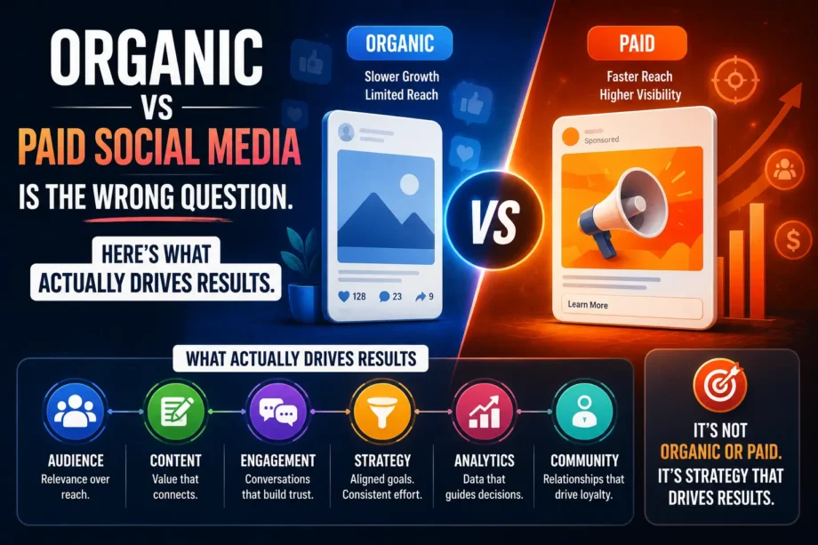 Organic vs Paid Social Media Is the Wrong Question. Here's What Actually Drives Results