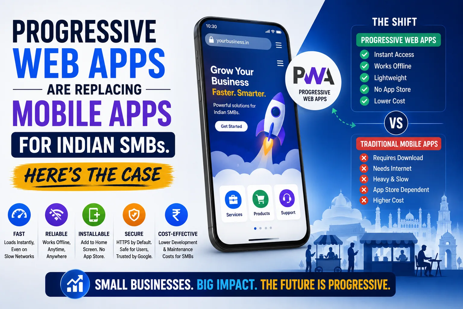 Progressive Web Apps Are Replacing Mobile Apps for Indian SMBs. Here's the Case