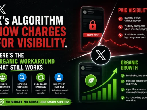 X's Algorithm Now Charges for Visibility. Here's the Organic Workaround That Still Works