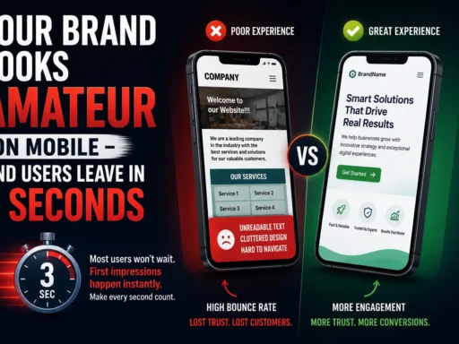 Your Brand Looks Amateur on Mobile - and Users Leave in 3 Seconds