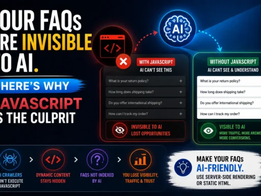 Your FAQs Are Invisible to AI. Here's Why JavaScript Is the Culprit