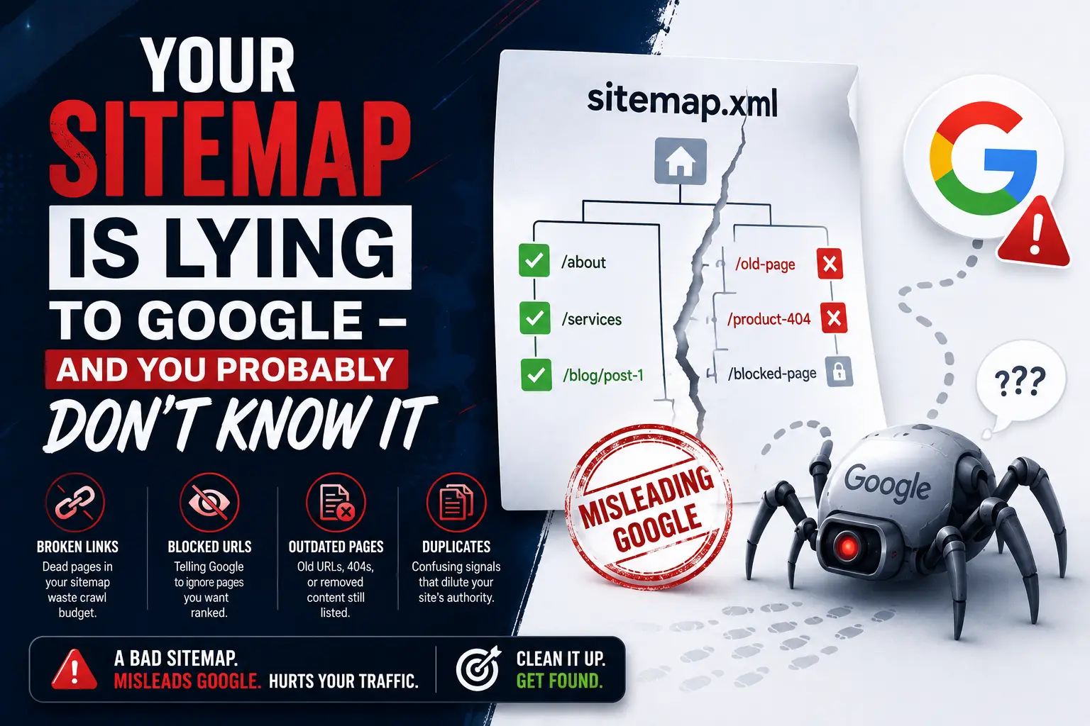 Your Sitemap Is Lying to Google - And You Probably Don't Know It