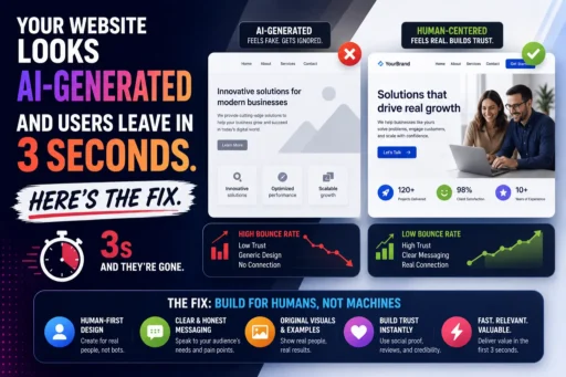 Your Website Looks AI-Generated and Users Leave in 3 Seconds. Here's the Fix.
