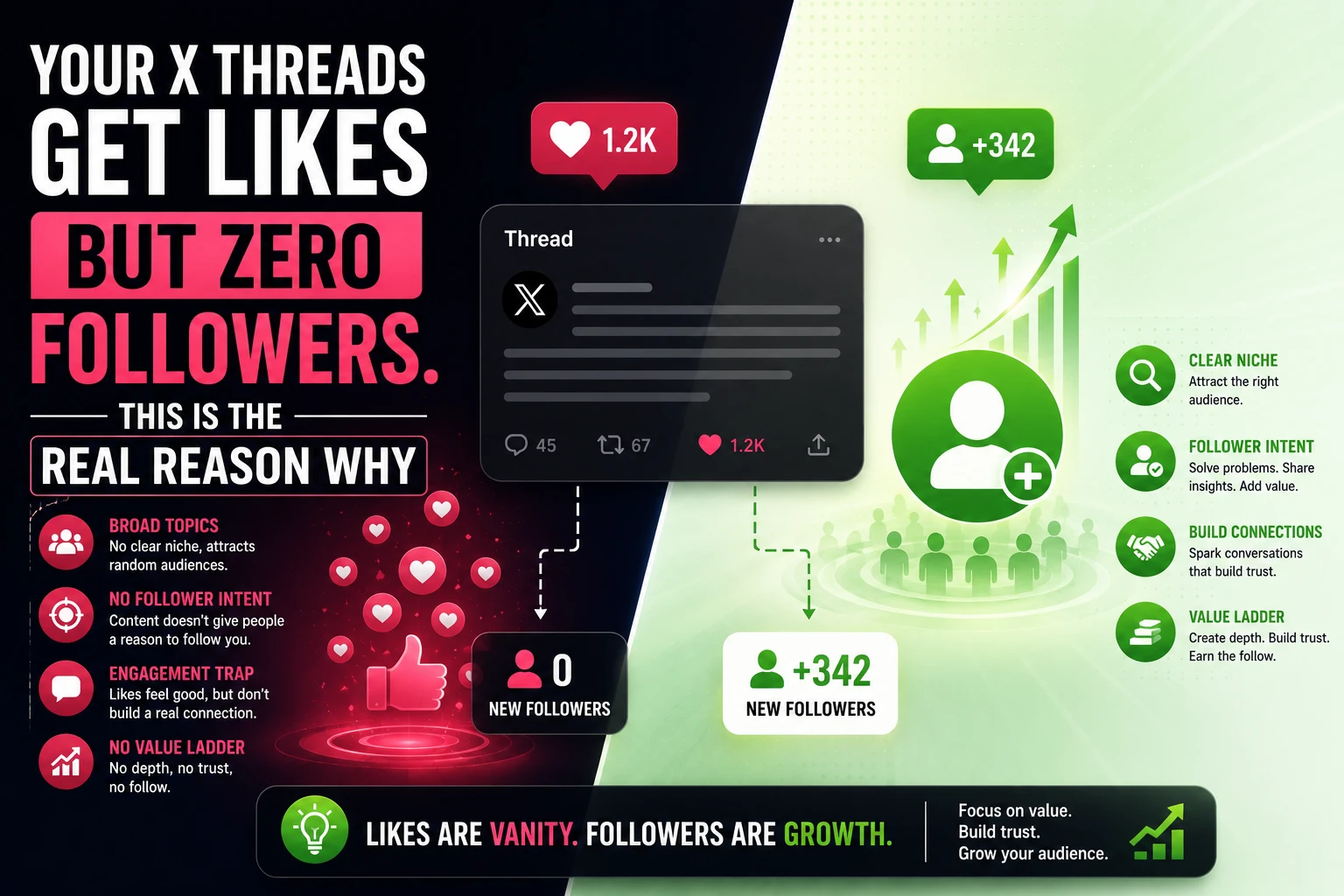 Your X Threads Get Likes But Zero Followers. This Is the Real Reason Why