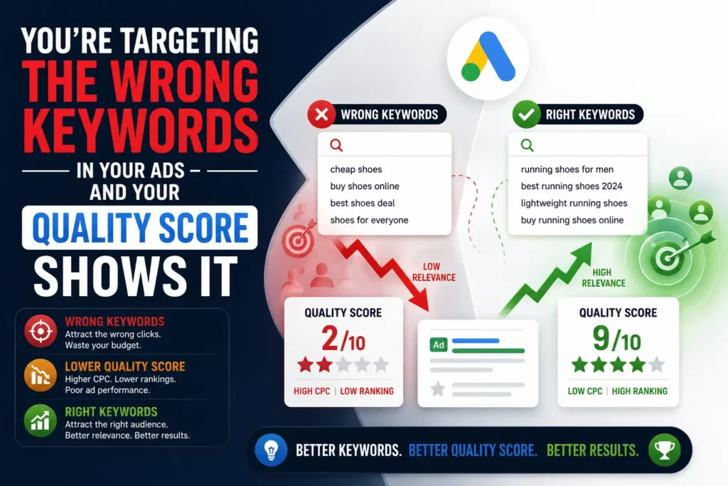 You're Targeting the Wrong Keywords in Your Ads - and Your Quality Score Shows It