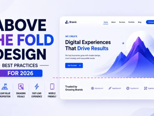 Above the Fold Design: Best Practices for 2026