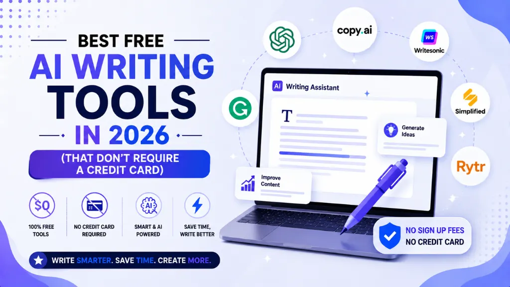 Best Free AI Writing Tools in 2026 (That Don't Require a Credit Card)