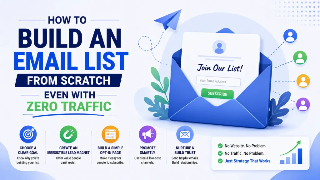 How to Build an Email List from Scratch (Even with Zero Traffic)