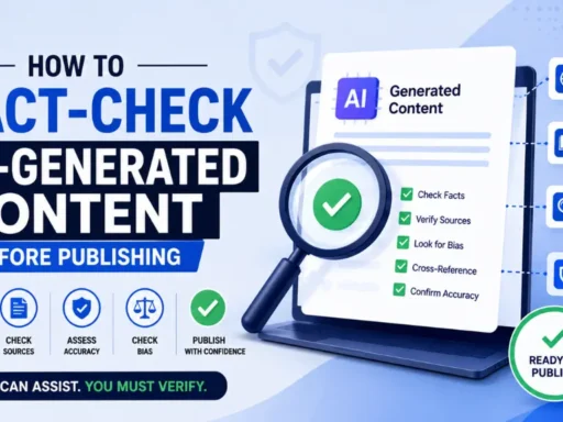 How to Fact-Check AI-Generated Content Before Publishing