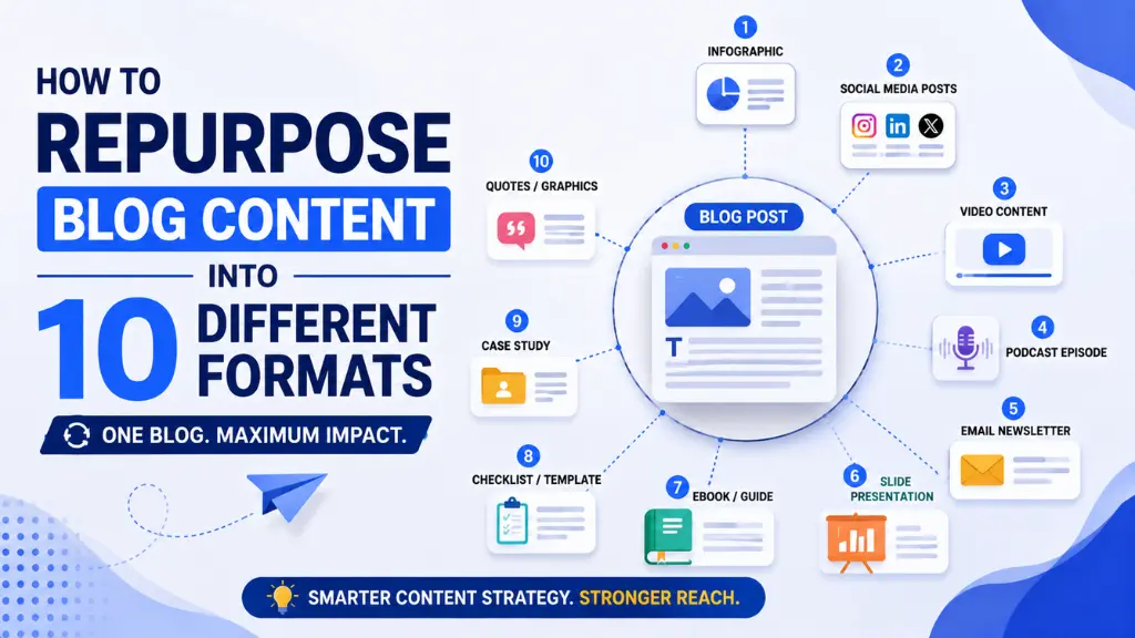 How to Repurpose Blog Content Into 10 Different Formats
