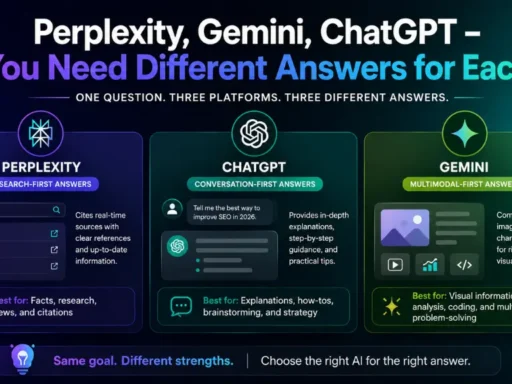 Perplexity, Gemini, ChatGPT - You Need Different Answers for Each