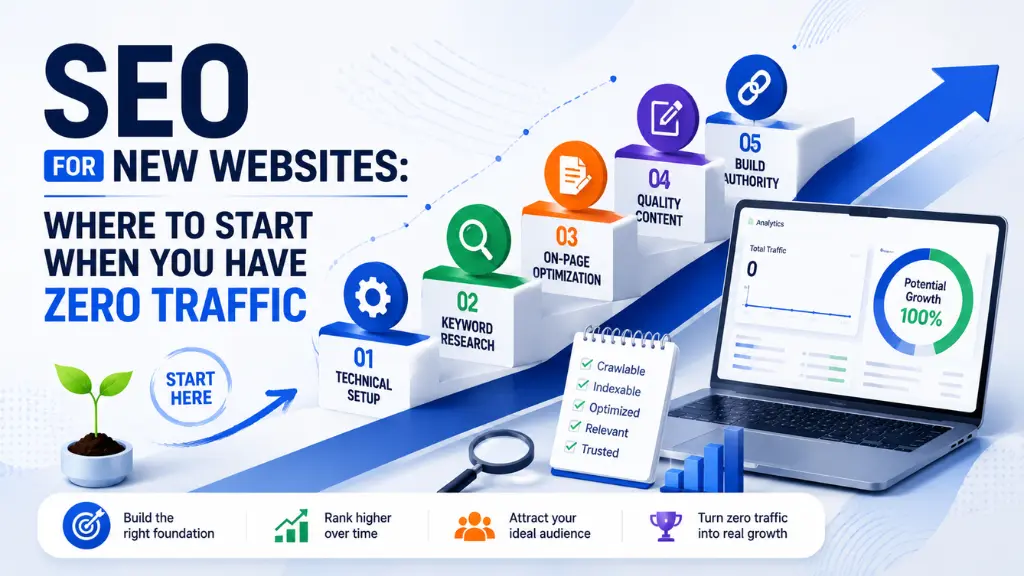 SEO for New Websites: Where to Start When You Have Zero Traffic