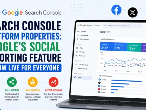 Search Console Platform Properties: Google's Social Reporting Feature Is Now Live for Everyone