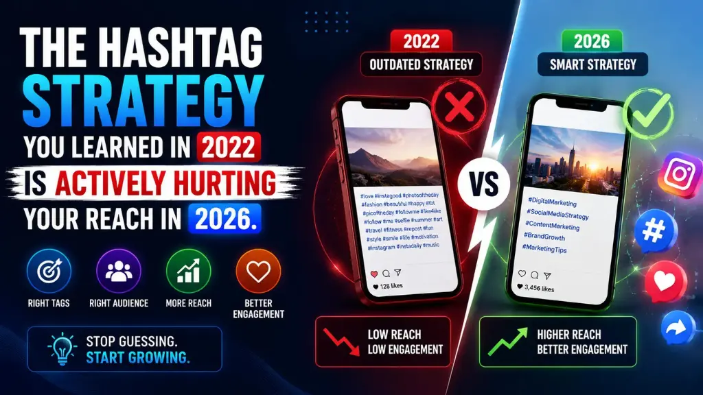 The Hashtag Strategy You Learned in 2022 Is Actively Hurting Your Reach in 2026
