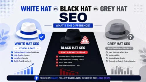 White Hat vs Black Hat vs Grey Hat SEO: What's the Difference?