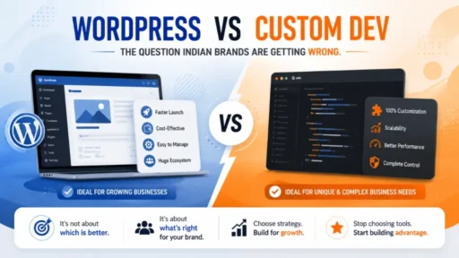 WordPress vs Custom Dev: The Question Indian Brands Are Getting Wrong.