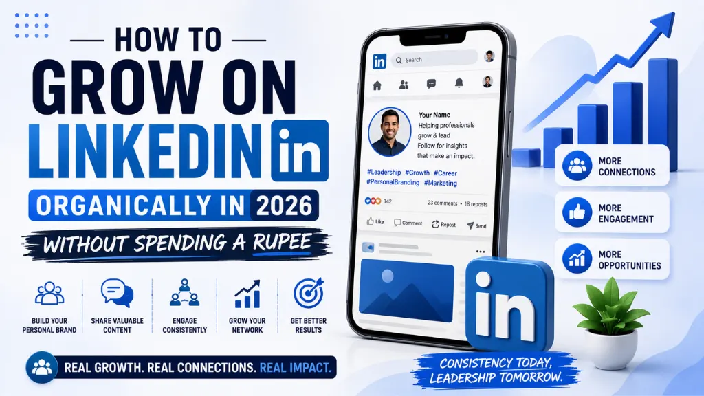 How to Grow on LinkedIn Organically in 2026 Without Spending a Rupee