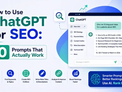 How to Use ChatGPT for SEO: 10 Prompts That Actually Work