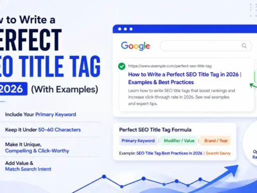 How to Write a Perfect SEO Title Tag in 2026 (With Examples)