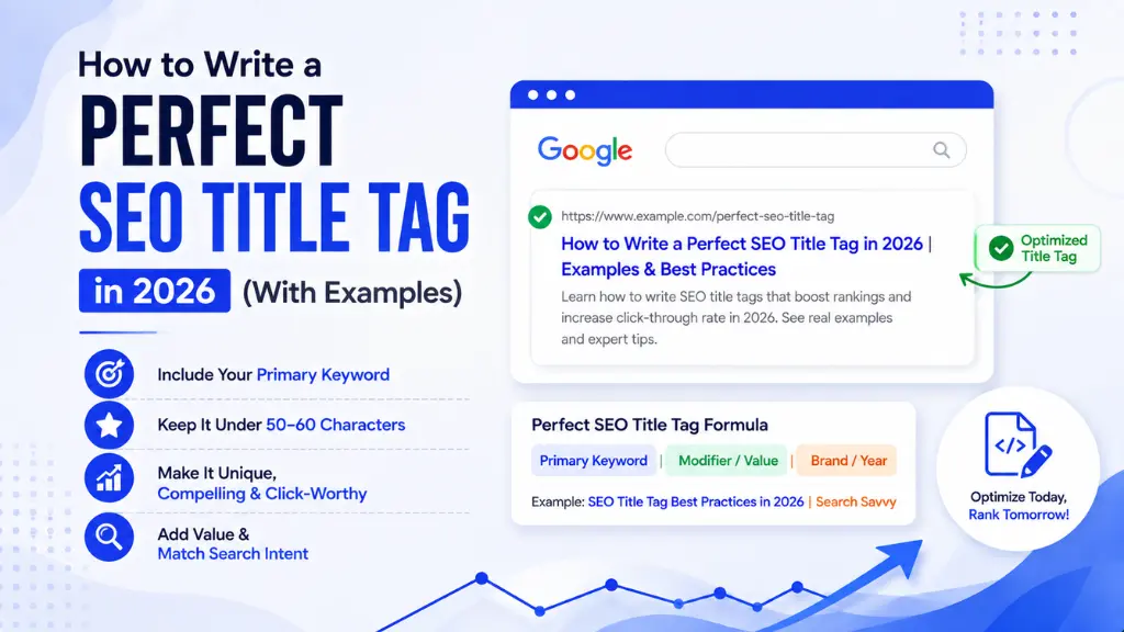 How to Write a Perfect SEO Title Tag in 2026 (With Examples)