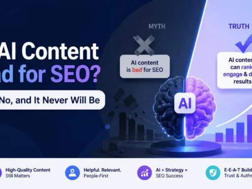 Is AI Content Bad for SEO? No, and It Never Will Be