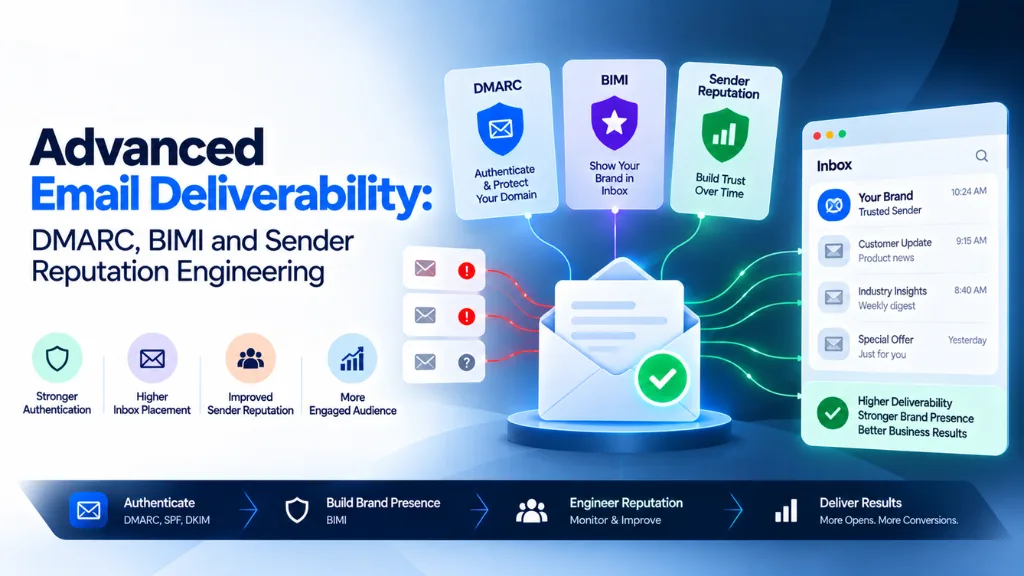 Advanced Email Deliverability: DMARC, BIMI and Sender Reputation Engineering