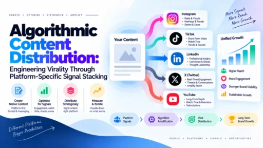 Algorithmic Content Distribution: Engineering Virality Through Platform-Specific Signal Stacking