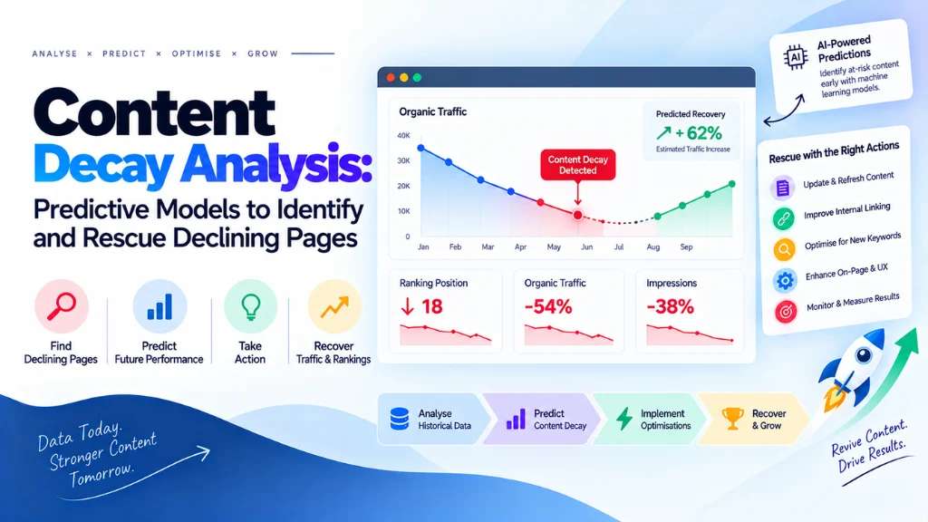 Content Decay Analysis: Predictive Models to Identify and Rescue Declining Pages