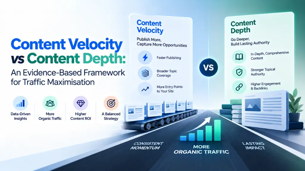 Content Velocity vs Content Depth: An Evidence-Based Framework for Traffic Maximisation