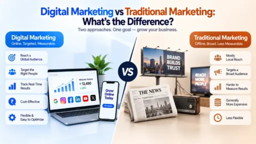 Digital Marketing vs Traditional Marketing What's the Difference