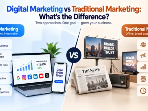 Digital Marketing vs Traditional Marketing What's the Difference