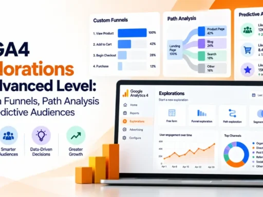GA4 Explorations at Advanced Level: Custom Funnels, Path Analysis and Predictive Audiences